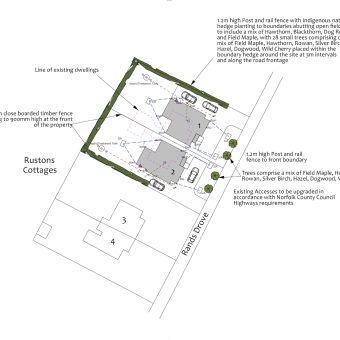 FOR SALE – Building Plots at Rustons Cottages, Rustons Road, Marshland St James, Wisbech Norfolk PE14 8ER